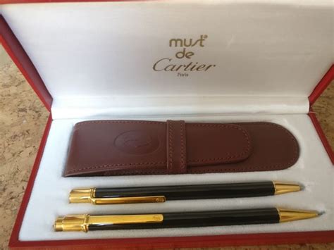 price cartier pen|cartier pen and pencil set.